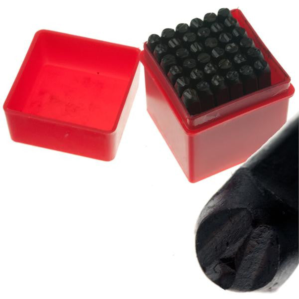 5mm (1/4 Inch) Letter Number Marking Steel Stamp Set