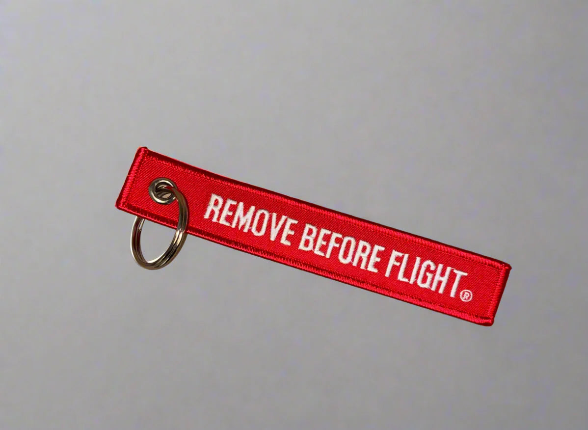 Remove Before Flight Keychain