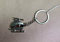 Key Chain Silver Helicopter